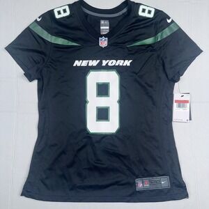 Nike New York Jets Aaron Rodgers On Field Jersey Black Women's Size L